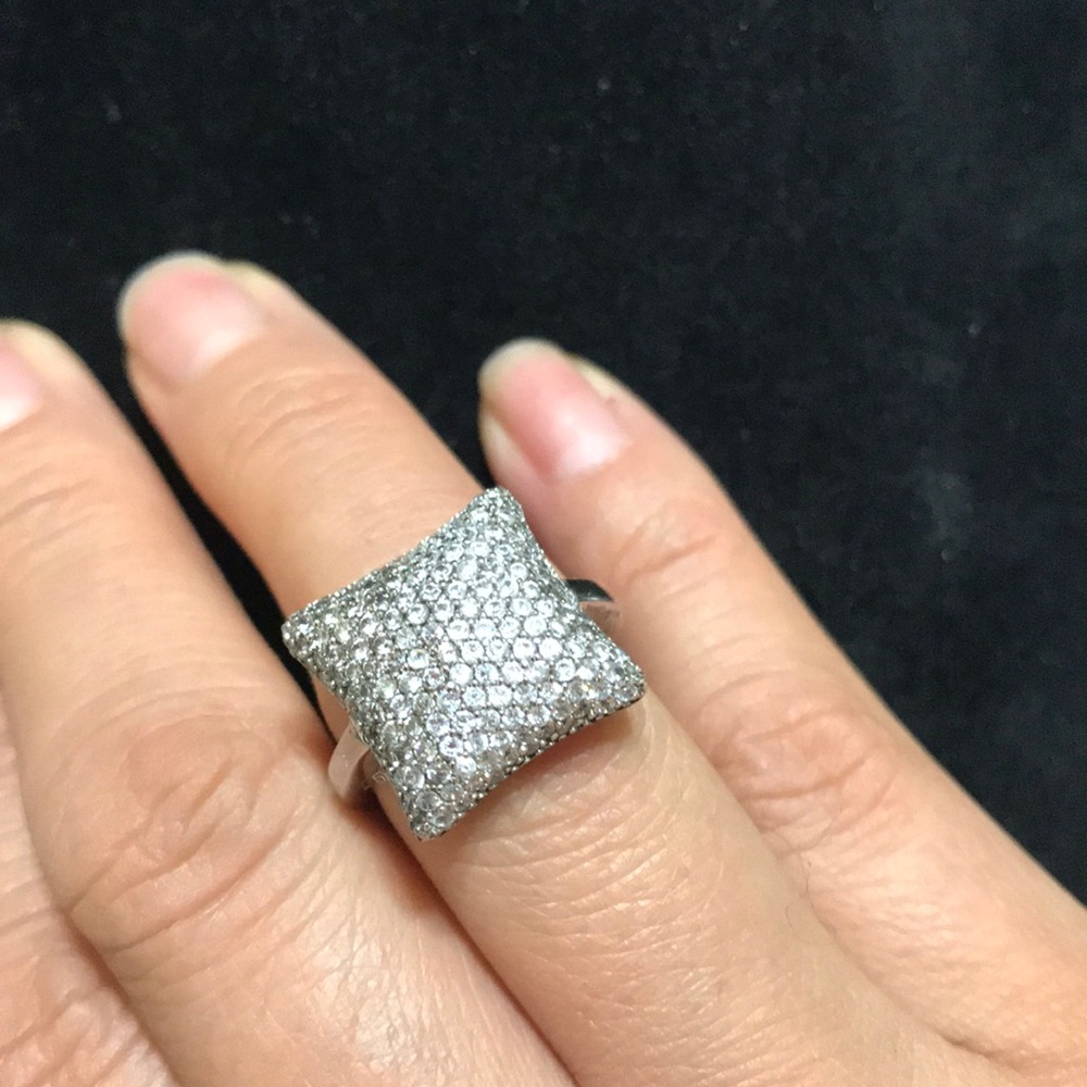 Diamond fashion Square shape ring size 6